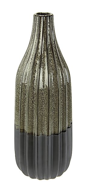 I.GE.A. Dekovase Vase aus Keramik, geriffelt, günstig online kaufen