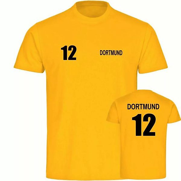 multifanshop T-Shirt Herren Dortmund - Trikot 12 - Männer günstig online kaufen