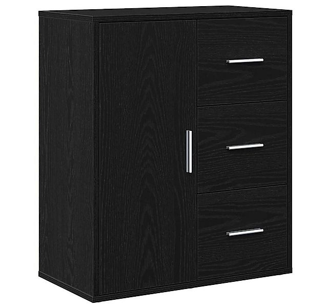 vidaXL Sideboard Sideboard Schwarz Eichen-Optik 60 x 31 x 70 cm Holzwerksto günstig online kaufen