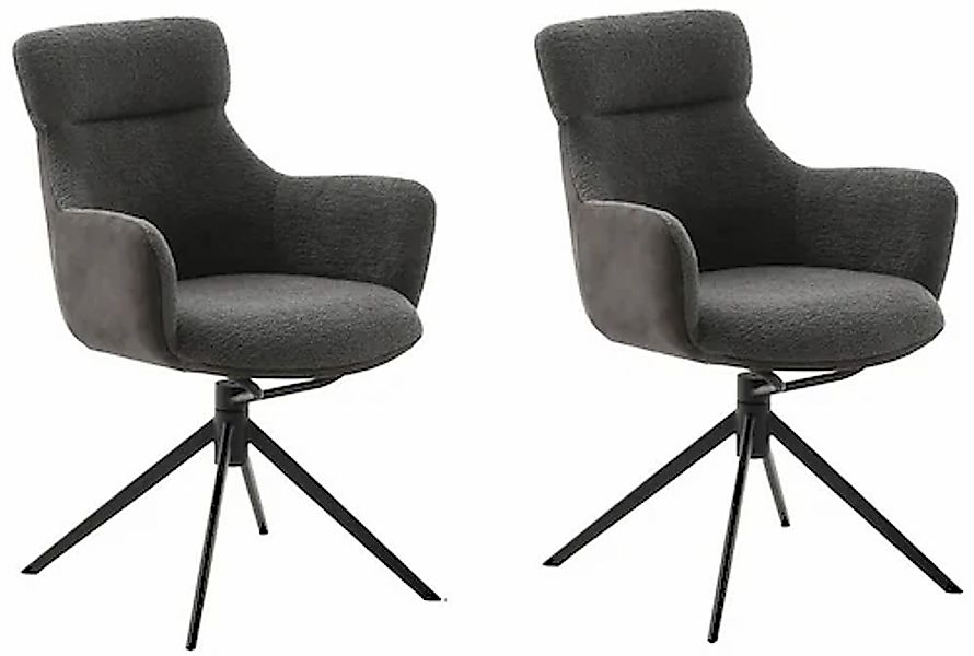 MCA furniture Esszimmerstuhl, Feingewebe, (2er-Set), drehbar 360°, Dreh- & günstig online kaufen