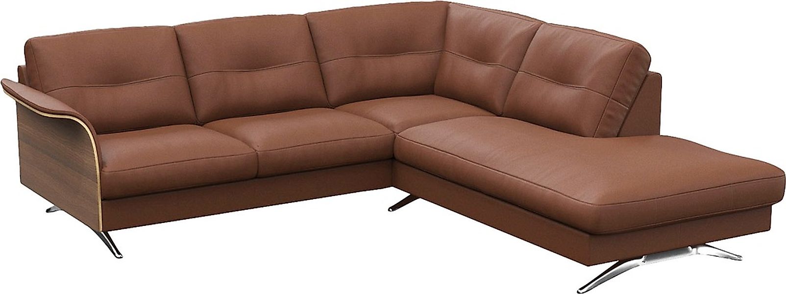 FLEXLUX Ecksofa »Glow, super bequem durch hochwertigem Sitzaufbau mit Feder günstig online kaufen