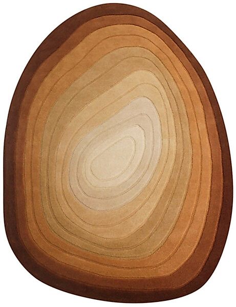 FLAIR RUGS Wollteppich »Puddle«, rechteckig, 9 mm Höhe, Wollteppich in Pfüt günstig online kaufen