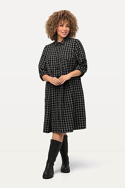 Ulla Popken Jerseykleid Karokleid A-Linie Hemdragen günstig online kaufen