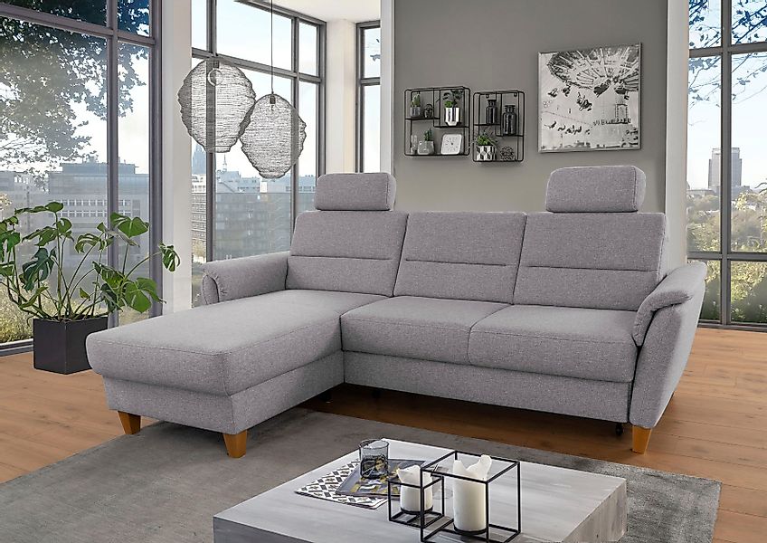 Home affaire Ecksofa Palmera L-Form, Federkern, günstig online kaufen