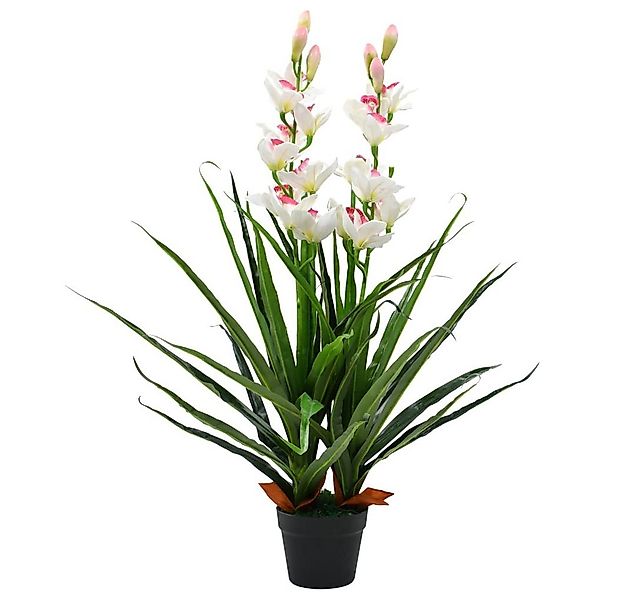 Künstliche Zimmerpflanze Künstliche Cymbidium Orchideenpflanze mit Topf 100 günstig online kaufen