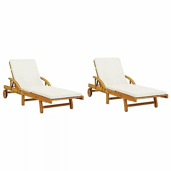 vidaXL Gartenliege Sonnenliegen 2 Stk. mit günstig online kaufen