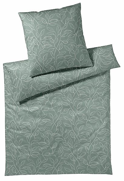 Elegante Bettwäsche "Floral" 2 Stk. tlg. angenehmes Hautgefühl günstig online kaufen