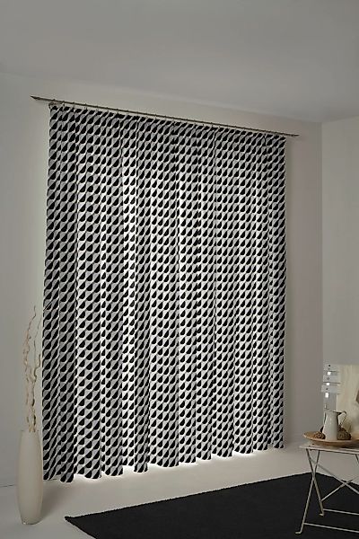 Adam Vorhang "Circles" Kräuselband 1 Stk. tlg. aus 100% Bio-Baumwolle günstig online kaufen