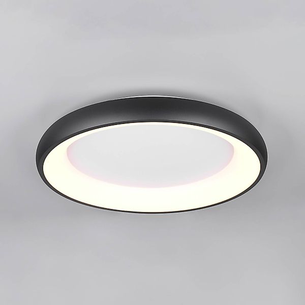 LED-Deckenlampe Cardona, Ø 62 cm, schwarz matt, Metall, CCT günstig online kaufen