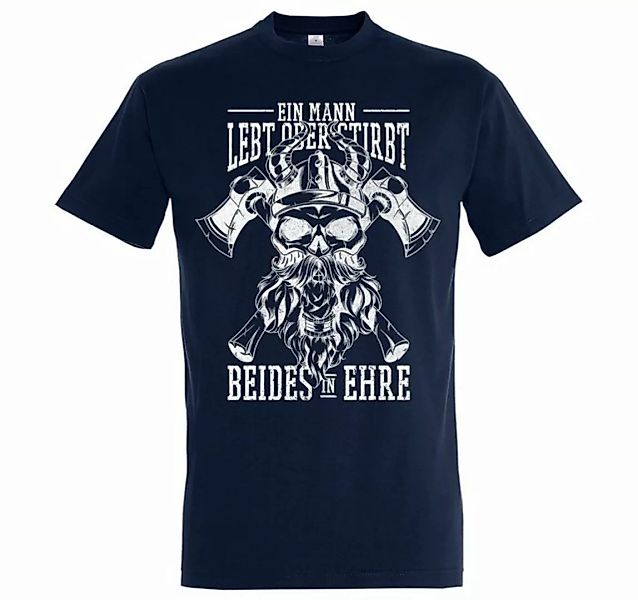 Youth Designz T-Shirt "Ein Mann Lebt Oder Stirbt, Beides In Ehre" Herren Sh günstig online kaufen