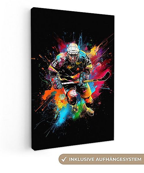 OneMillionCanvasses® Leinwandbild Graffiti - Sport - Eishockey - Eishockey, günstig online kaufen