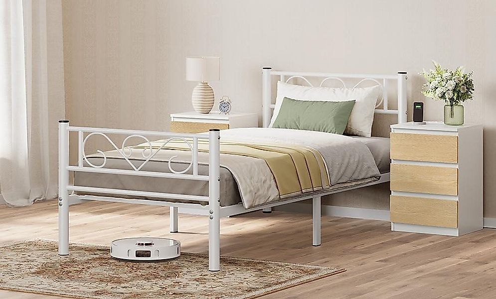 VASAGLE Bettgestell (1-tlg., 90 x 200 cm), aus Metall, Bettrahmen, hochtrag günstig online kaufen