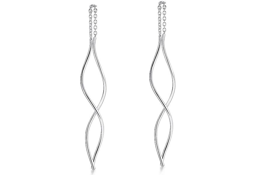 Materia Paar Ohrhänger Damen Durchzieher Spirale lang SO-231, 925 Sterling günstig online kaufen