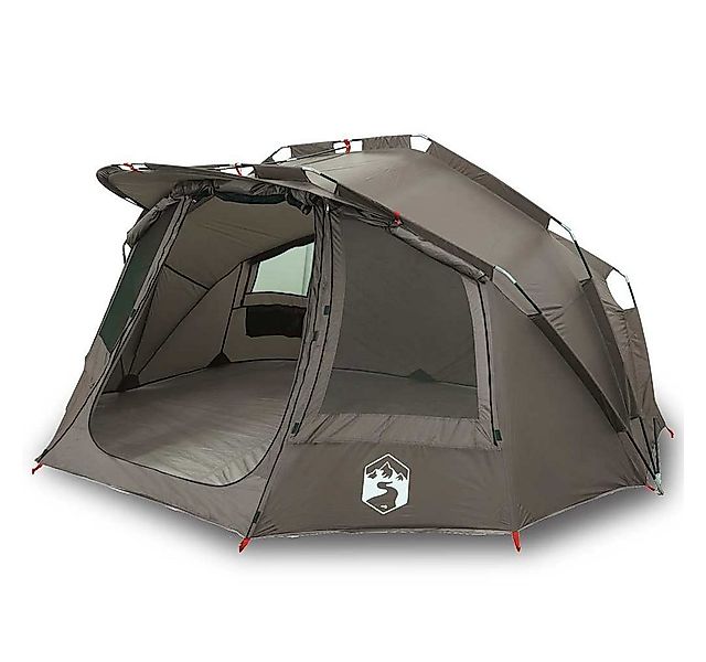 vidaXL Kuppelzelt Angelzelt 5 Personen Grau Wasserdicht, (1 tlg) günstig online kaufen