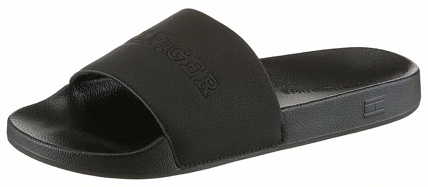 Tommy Hilfiger TUMBLE HILFIGER POOL SLIDE Pantolette, Poolslide, Schlupfsch günstig online kaufen