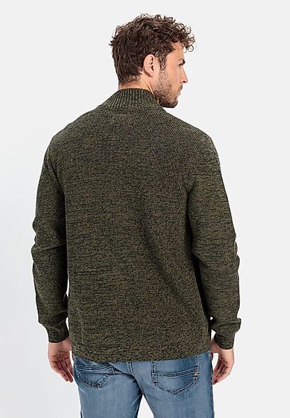 camel active Strickjacke mit Reißverschluss Langarm günstig online kaufen