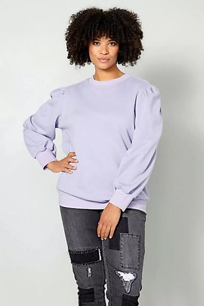 Sara Lindholm Sweatshirt Sweatshirt Regular Fit Rundhals weite Puffärmel günstig online kaufen