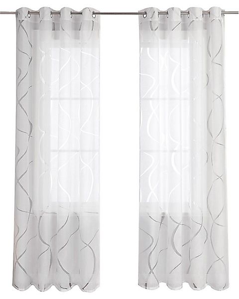 Joyswahl Gardine (1 St), Ösen, transparent, Fenster Gardinenschals Ausbrenn günstig online kaufen