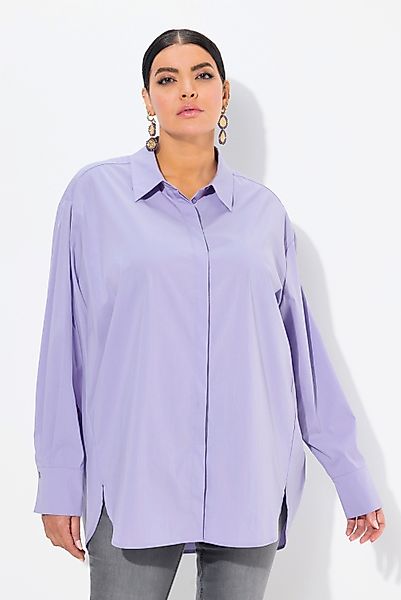Ulla Popken Hemdbluse Hemdbluse oversized Langarm günstig online kaufen