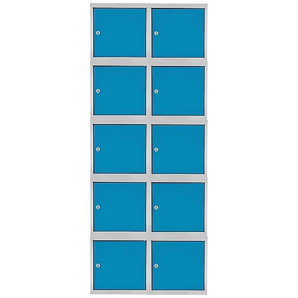 PROREGAL Mega Deal 10x Schließfachwürfel Blocky Mit Zylinderschloss & 2 Sch günstig online kaufen