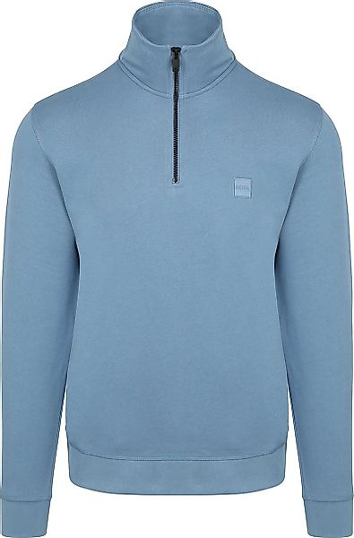BOSS Zetrust Halfzip Pullover Blau - Größe 3XL günstig online kaufen