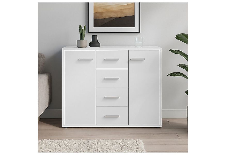 HTI-Living Sideboard Sideboard Nina mit 4 Schubladen Weiß (Stück, 1 St., 1 günstig online kaufen