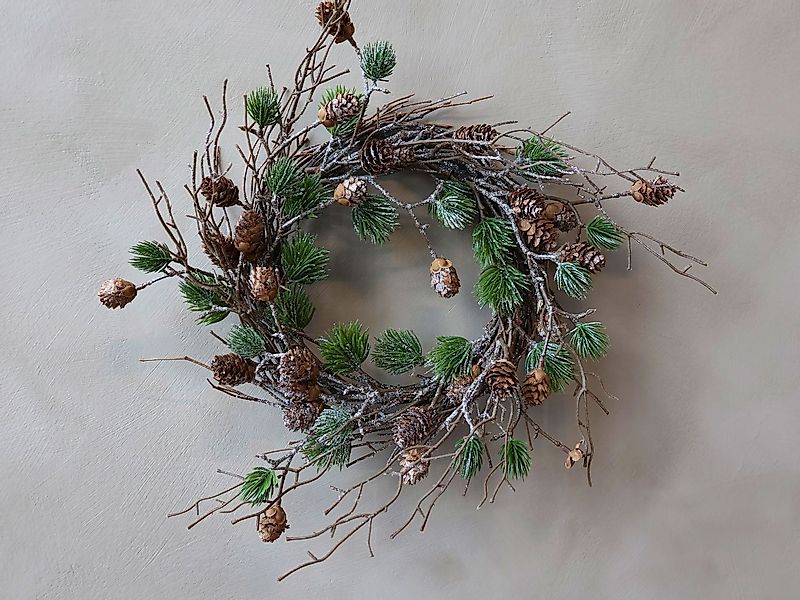 Annimuck Adventskranz Chic Antique Fleur Kranz aus Zedernholz mit Zapfen D3 günstig online kaufen