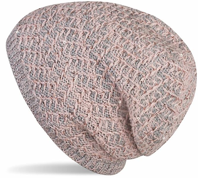 styleBREAKER Strickmütze "Strick Beanie Mütze mit Pailletten" 1 Stk. günstig online kaufen