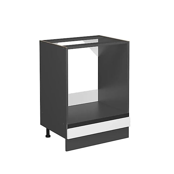 Vicco Herdumbauschrank R-Line, Weiß/Anthrazit, 60 cm J-Shape, ohne Arbeitsp günstig online kaufen