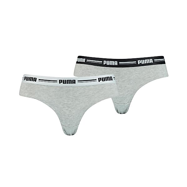 PUMA Brasilslip "PUMA WOMEN BRAZILIAN 2P HANG", (2er Pack), mit weichem Log günstig online kaufen