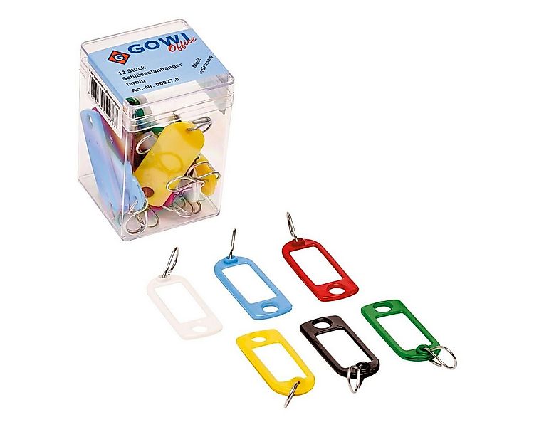 GOWI Schlüsselanhänger (12-tlg), mit auswechselbaren Beschriftungsschildern günstig online kaufen