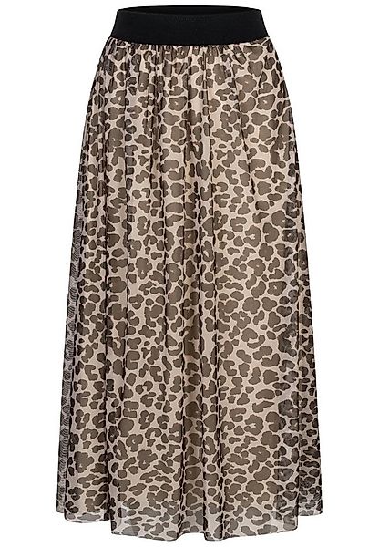 CLOUD 5IVE Sommerrock CLOUD 5IVE Longform Rock mit Leoprint und Gummiband ( günstig online kaufen