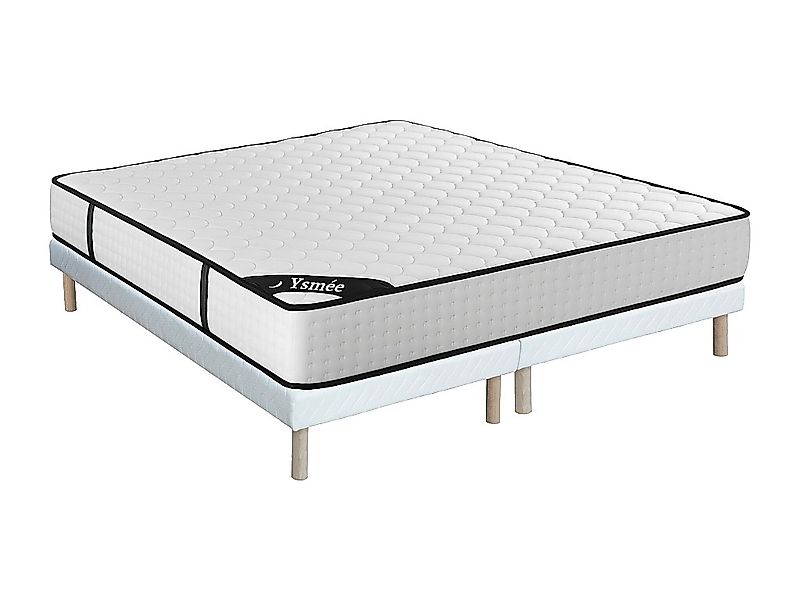 Bett-Set 180 x 200 cm, Polsterbett + Matratze 7-Zonen-Taschenfederkern & Me günstig online kaufen