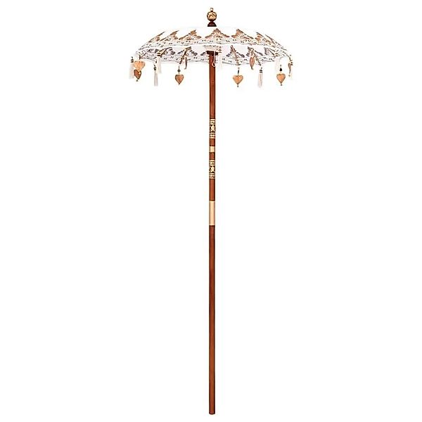 vidaXL Balinesischer Sonnenschirm Creme 95 x 95 x 260 cm 42006464 günstig online kaufen