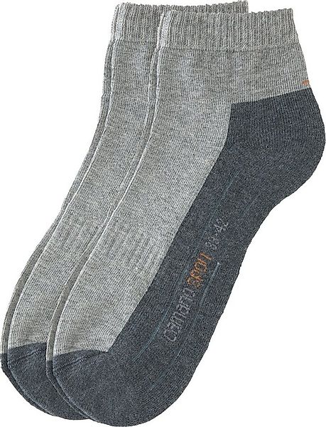 Camano Socken Unisex-Sport-Kurzsocken 2 Paar Uni günstig online kaufen