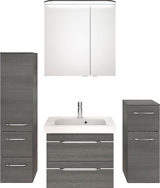 Saphir Badmöbel-Set »Balto Sprint 4-teilig, Mineralmarmor-Waschtisch mit LE günstig online kaufen