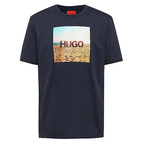 Hugo Dolive Kurzärmeliges T-shirt M Dark Blue günstig online kaufen