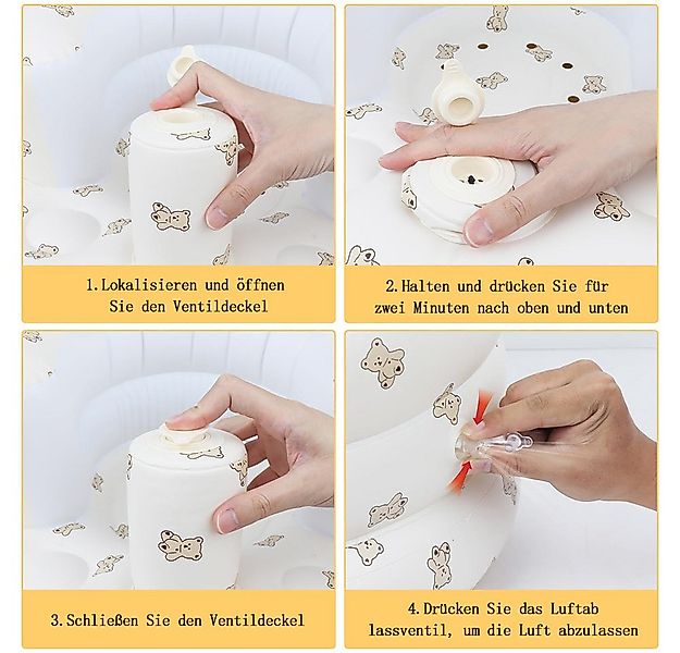 FOUORTUNATE-BEE Kinderstuhl Aufblasbarer Baby-Sitz für Babys ab 3 Monaten günstig online kaufen