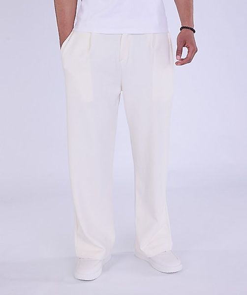 Denim Distriqt Stoffhose Feine Herren Baggy Stoffhose Loose Fit Elfenbein L günstig online kaufen