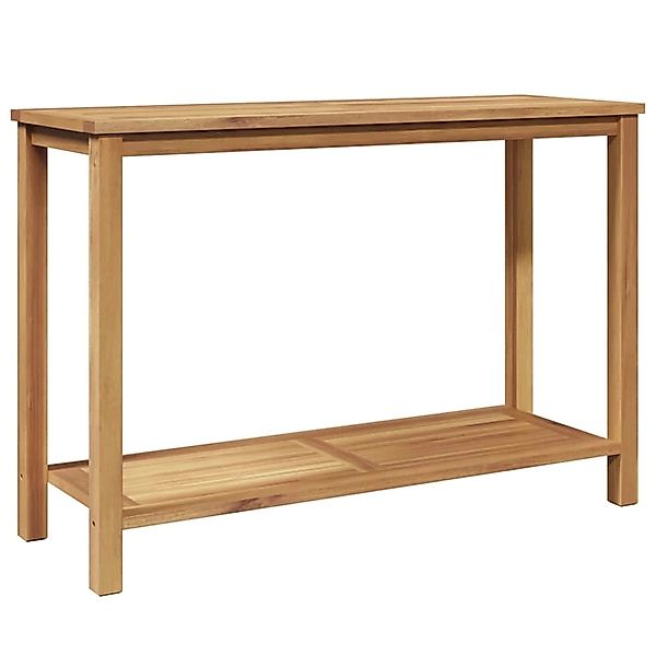 vidaXL Couchtisch mit Speicher Braun 110 x 40 x 45 cm Teak-Massivholz 42002 günstig online kaufen