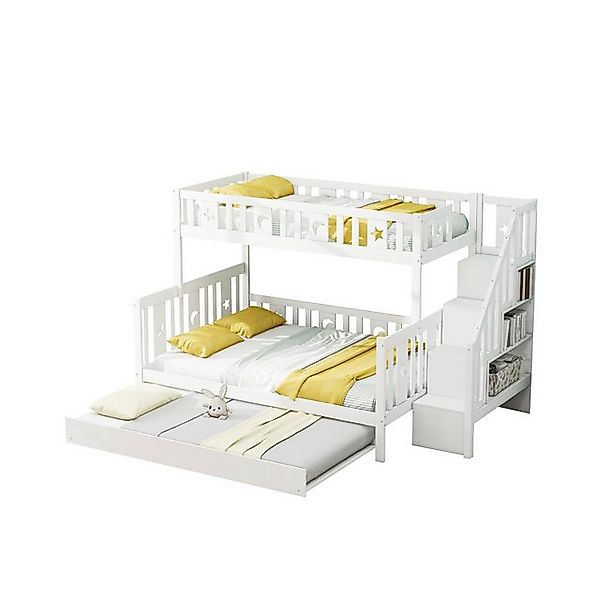 HAUSS SPOLE Etagenbett 90*200/140*200cm aus Massivholz mit Sicherheitstrepp günstig online kaufen