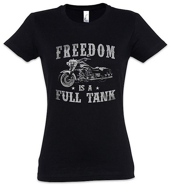 Urban Backwoods Print-Shirt Freedom Is A Full Tank Biker Damen T-Shirt Moto günstig online kaufen