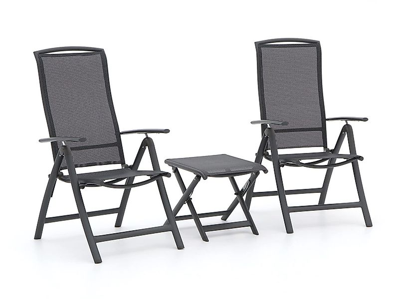 R&S Design Capri/Bova Balkonmöbel-Set 3-teilig verstellbar günstig online kaufen