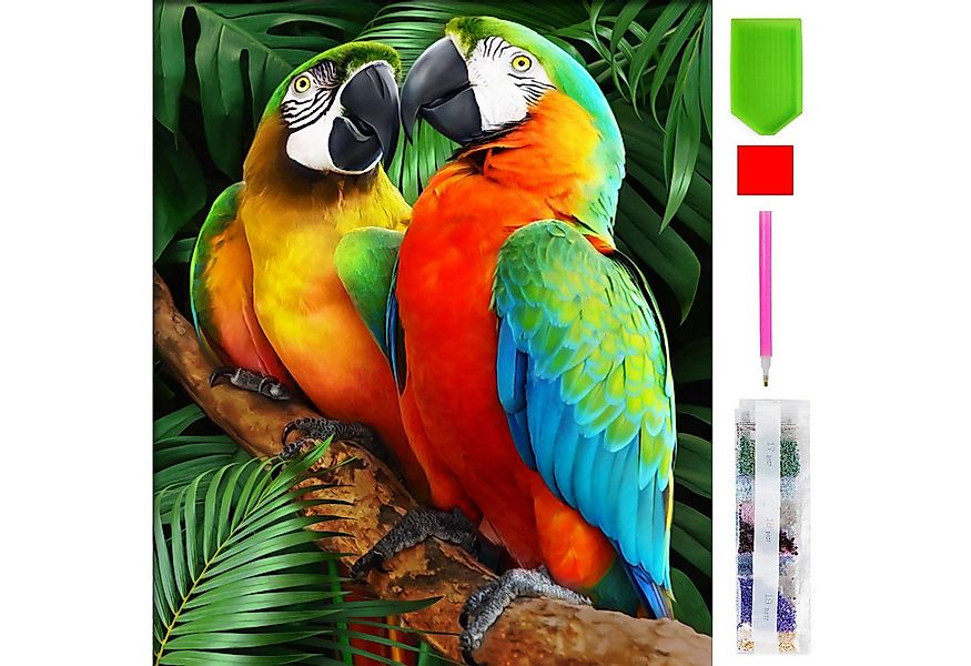 LA CUTE Malen nach Zahlen 5d Diamond Painting Papagei Vogel Malen nach Zahl günstig online kaufen