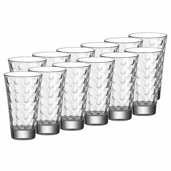 LEONARDO Glas "Trinkgläser Optic 300 ml 12er Set transparent" günstig online kaufen