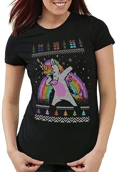 style3 T-Shirt Dab Einhorn Weihnachten regenbogen weihnachten xmas sweater günstig online kaufen