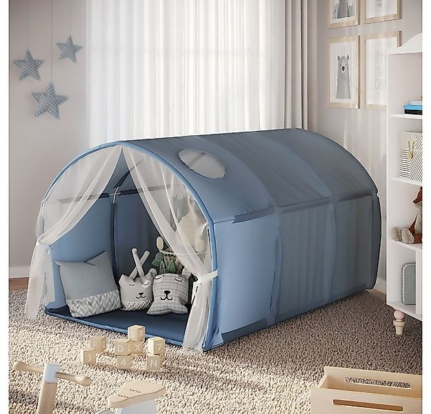 VitaliSpa® Spielzelt Kubby, Blau, 100 x 80 cm mit Fenster und Netz (1-tlg) günstig online kaufen