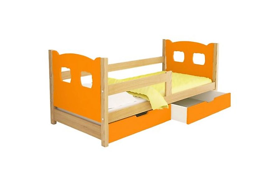 thematys Jugendbett Kinderbett mit abnehmbaren Rausfallschutz und zwei Schu günstig online kaufen