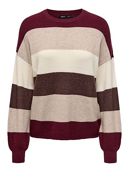 ONLY Longpullover Gerippt Strickpullover mit Tiefen günstig online kaufen