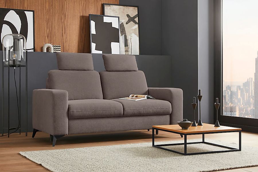 Home affaire 2-Sitzer "Lolland" mit Federkern, auch mit abwischbarem Bezug günstig online kaufen